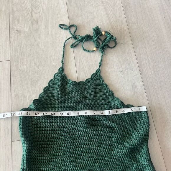 Francescas women Crochet Halter top size L - Picture 2 of 6